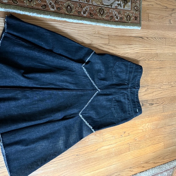 SOMETHING Japan Black Denim Trumpet Mermaid Skirt - Picture 2 of 2